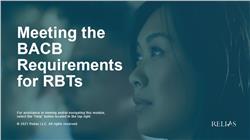 Meeting the BACB Requirements for RBTs
